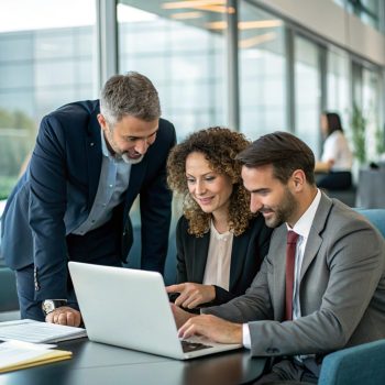 concepto-de-servicios-de-asesoramiento-tecnologico-y-financiero-trabajo-en-equipo-empresarial-y-trabajo-en-computadora-portatil-digital